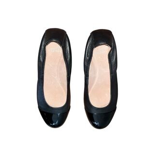 Dansko Womens Flats EU 36 Lisanne Black Leather Cap Toe Stretch